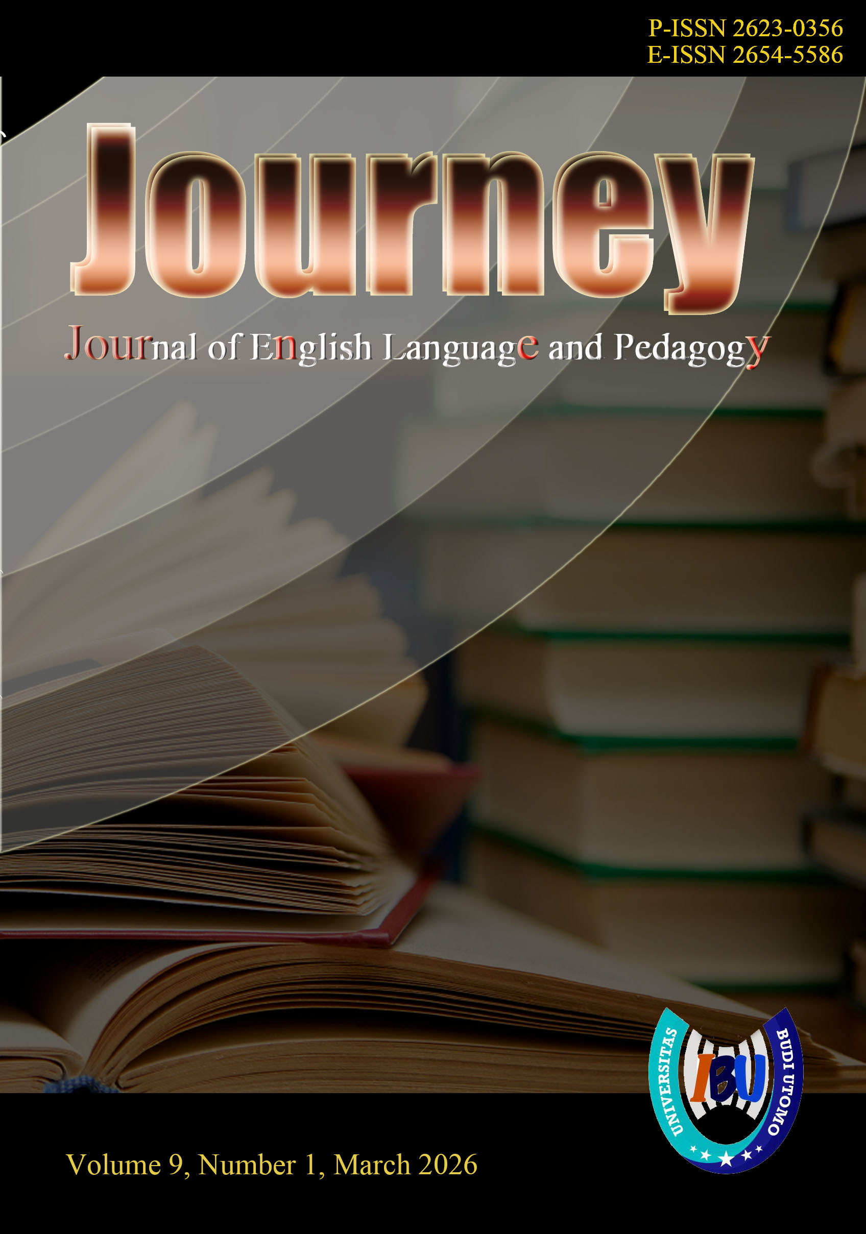 					View Vol. 9 No. 1 (2026): Journey: Journal of English Language and Pedagogy (On Going)
				